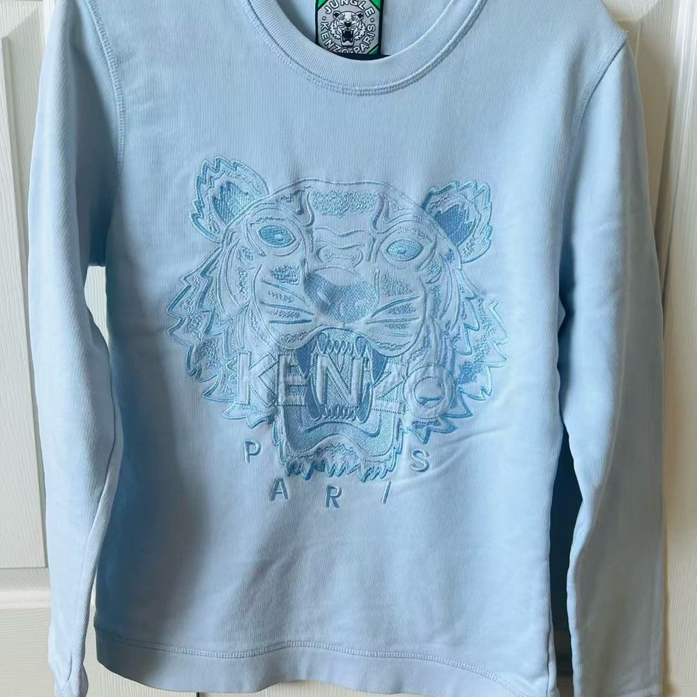 Kenzo Light Blue Tiger Sweatshirt